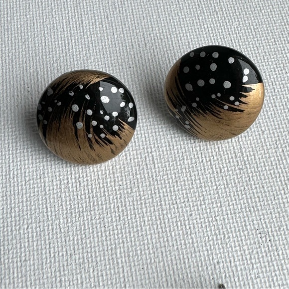 Vintage Lot of Earrings 1980s - Picture 3 of 6